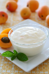 Obraz na płótnie Canvas Apricot Yogurt