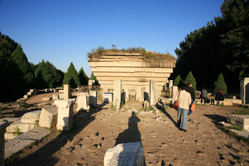 Ancient ruins at yuanmingyuan in Beijing