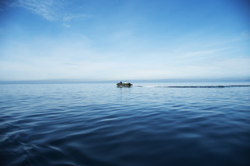 Fototapeta premium boat at-sea
