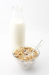 Muesli and milk