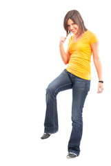 Happy young woman