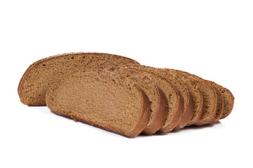 isolated bread on white
