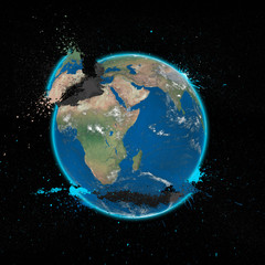 terre explosion
