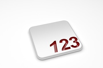 123 numbers - obrazy, fototapety, plakaty