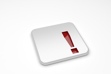 Punto esclamativo rosso