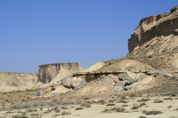 Desierto de las Bardenas Reales, Navarra, España.