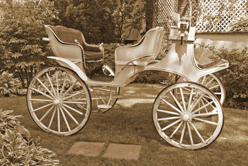 Fototapeta na wymiar Horseless Carriage Sepia