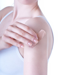 Patch on shoulder