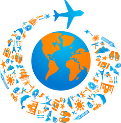 Flying around the world