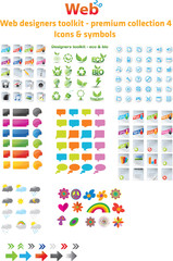 Web designers toolkit - premium collection 4, icons & symbols