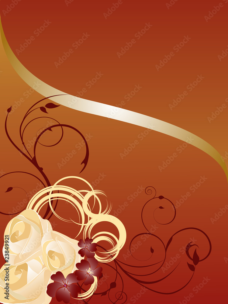 Poster eleganter floraler hintergrund