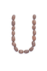 Coffee alphabet isolated on white backgroung