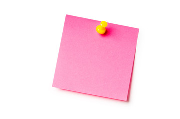 Reminder notes isolated on the white background
