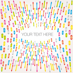 Multicolored dot background vector point illustration