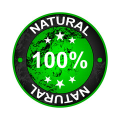 100 % NATURAL label