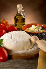 dough for pizza - preparazione pizza