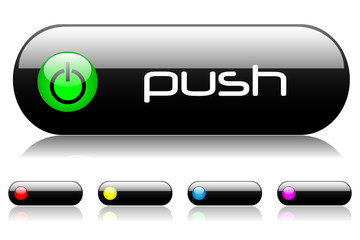 Black Vector Web Buttons