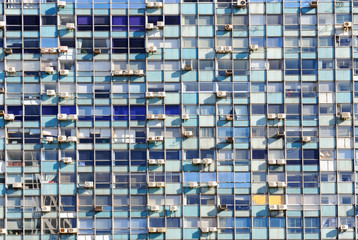 View of a decaying office building