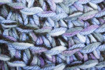 blue, white and black knit texture woolen threads