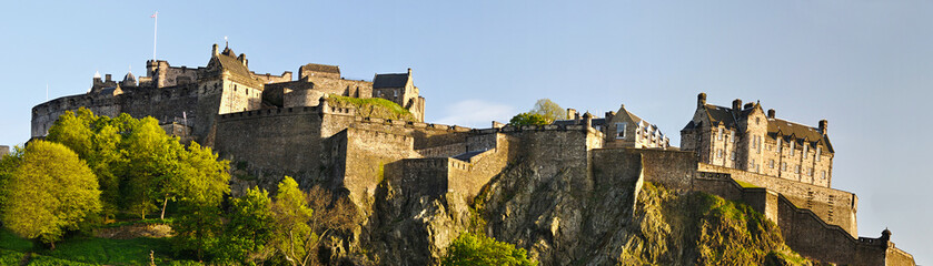 Panorama of Edinburgh castle, Scotland