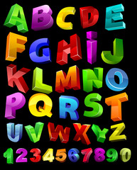 full alphabet with numerals