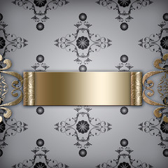 Abstract Background with Golden Motive