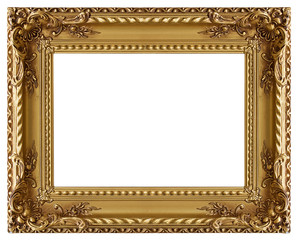 Picture gold frame with a decorative pattern - 23864978