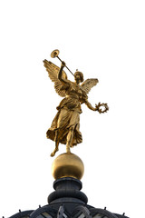 Statue Engel mit Fanfare (freigestellt)