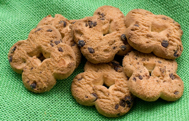 biscotti secchi con gocce di cioccolato