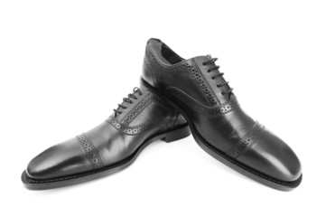 Male shoes isolated on the white background