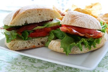 Bacon Lettuce Tomato Sandwich