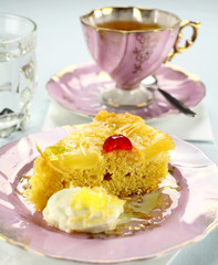 Slice Of Pineapple Upside Down Cake