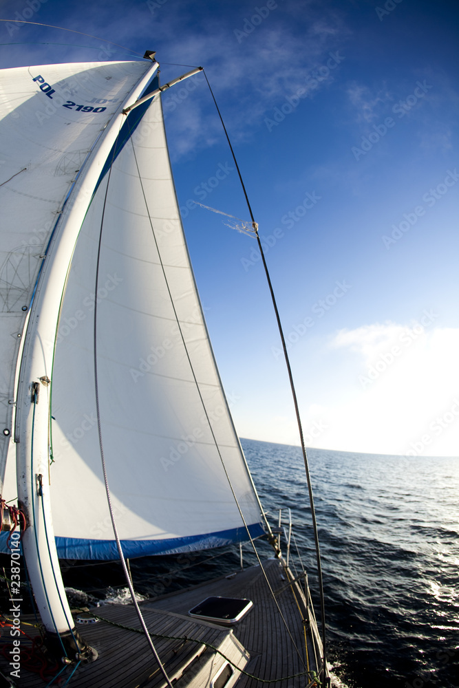 Wall mural Sailing away