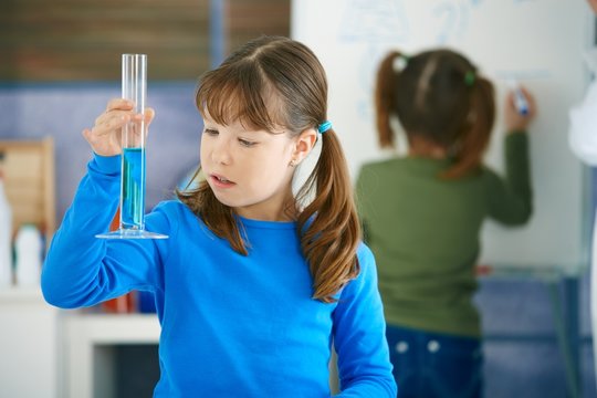 Science Class At Primary School