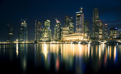 Fototapeta na wymiar Skyline von Singapur