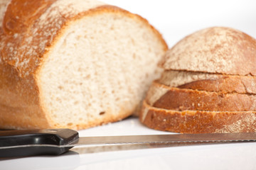 Fresh natural wheat bread