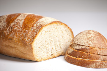 Fresh natural wheat bread