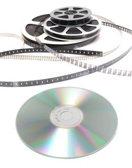 Pellicule film cinéma et cd