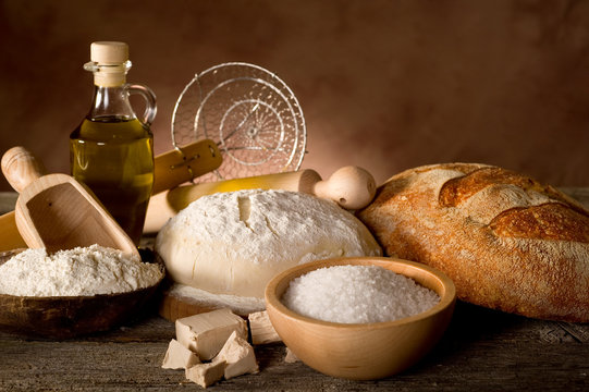 dough for bread - preparazione del pane