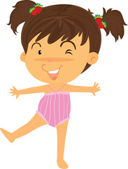 A Girl Doing Exercise