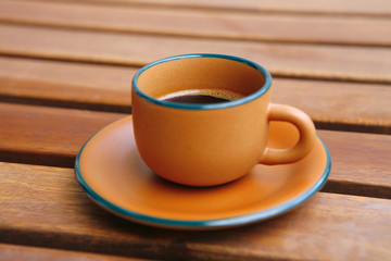 black coffee cup