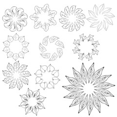 abstract flower design