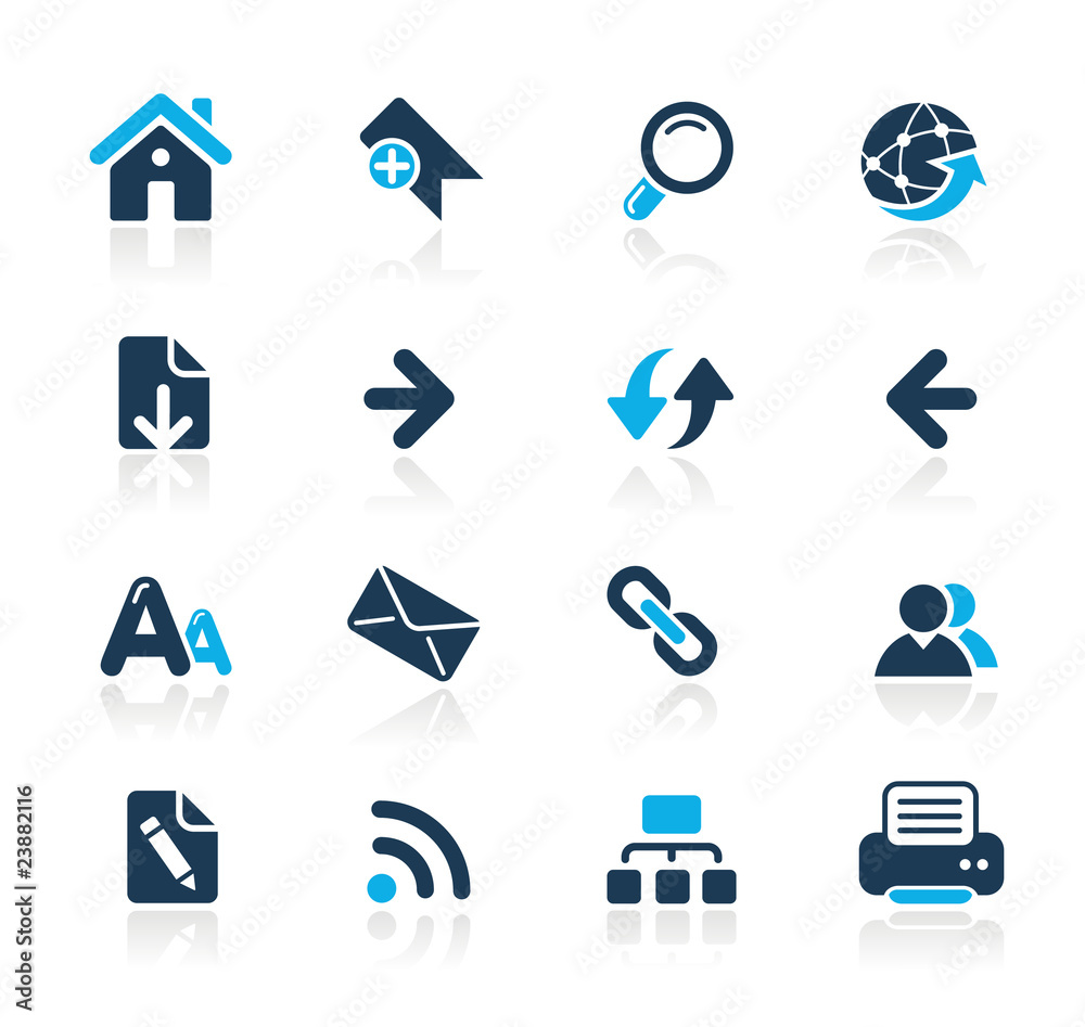 Fototapete web navigation // azure series