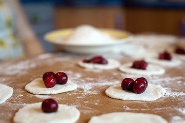 In the kitchen
