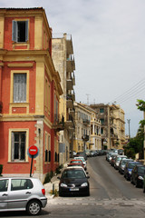 Fototapeta na wymiar Corfu street