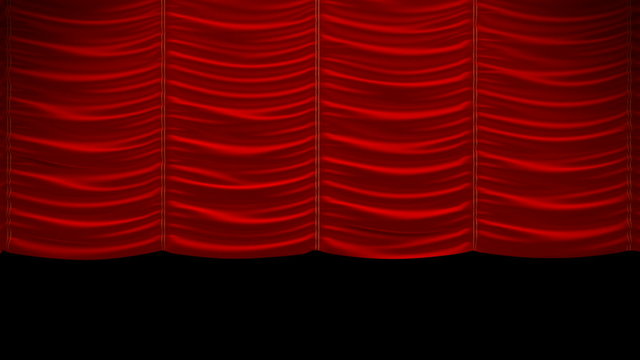 Curtain up. + Alpha. Rewind to drop the curtain