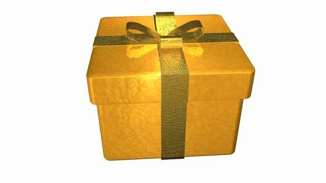 Gold Geschenk drehend