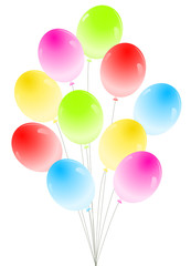 Shiny balloons