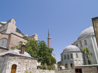 Fototapeta na wymiar Hagia Sophia, dzieło Justyniana, Istambuł, Turcja.