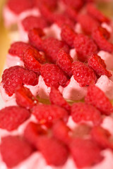 gateau a la framboise